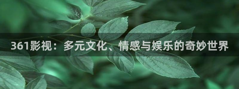 伊人蕉影院：361影视：多元文化、情感与娱乐的奇妙世界